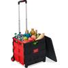Relaxdays Carrello per la Spesa Pieghevole, 50 L e 35 kg Max., con Manico Tel...