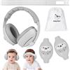 Adiwo 2 in 1 Cuffie Neonato Antirumore, Protettori acustici per neonati, Prev...