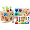 Cubo Multiattività in Legno Montessoriano Cubo Attività Educativo per Genitori
