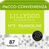 LILLYDOO Pannolini delicati sulla pelle taglia 3 (6 kg) pacco scorta (87 unità)