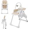 kk Kinderkraft Kinderkraft TUMMIE Seggiolone 2 in 1, Ergonomico, Confortevole, Reclinabile, ...