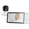 GHB Baby Monitor Video e Audio 5", Telecamera Neonato con Schermo IPS 5000mAh...