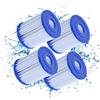 Mscomft per Bestway 58093 Filtro a Cartuccia I per Pompe da 1.249 L/H，Cartucc...