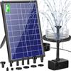 Biling Fontana Solare Esterna da 8 W con Batteria da 4000 mAh, Pompa Solare S...