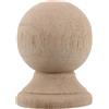 Capitello Decorativo in Legno Massello Fuso Non Finito Toppers Balaustre