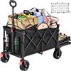 YEAUPE PRO Carrello Spiaggia, Carrello Pieghevole con Ruote - Doppi freni ant...