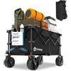 Sekey XXL Plus Carrello Spiaggia con Freni 200L 150KG, Carrello Pieghevole Ru...