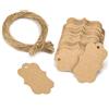 ZENQARI 100 Fogli Etichette regalo Biglietti Sospesi Scrivibili Carta con Cor...