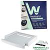 WPRO SKS101 KIT ACCATASTAMENTO LAVATRICI ASCIUGATRICI UNIVERSALE CON RIPIANO