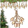 Fatto a mano Set 6 campane vintage ornamenti per albero di Natale decorazioni rustiche cam...