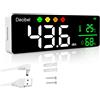H HOLDPEAK Fonometro 30~130dB 11" Display LCD Digitale Fonometro Professionale a Muro Mi...