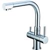 FILTRIACQUAITALIA RUBINETTO 3 VIE PER DEPURATORE ACQUA COLORE CROMATO
