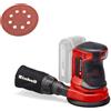 Einhell TERS 18 LiSolo Levigatrice roto orbitale a batteria Power XChange 18V...
