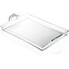 Guzzini Happy Hour Vassoio rettangolare, Plastica, Trasparente, 54 x 33.5 x ...