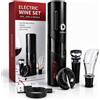 Generico Kit Cavatappi Elettrico Professionale A Batteria Ricaricabile USBC per Vino, ...