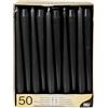Papstar 10392 50 Candele per candelabro, diametro 2,2 25 cm, colore Nero