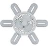 Luce Ventilatore Telecomando Wireless con Portalampada E27 per Montaggio a Soffi