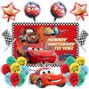 MIFKLMV Cars Compleanno Palloncin Car Decorazione di Compleanno Fondale Decorazioni S...
