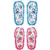 2 Pairs Ciabatte Pulisci Pavimento Pattine Per Casa Pantofole Da Bagno