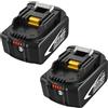 Exemoro Batteria per makita 18V 5,5 Ah Exemoro 2 Pack BL1860B BL1860 BL1850B BL1850 B...