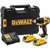 DEWALT Trapano avvitatore 18V XR senza spazzole con 2 batterie al litio da 2A...