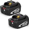 Amoresbat 2 Pezzi BL1860B Ricambio per Makita Batteria 18V 5.5Ah per BL1850B BL1850 BL1...