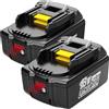 XNJTG 2Pack 5.0Ah Replacement per makita 18V Batteria BL1850 BL1860B BL1860 B...