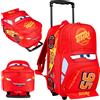 Get Trend Disney Cars Valigia Bambino 2 Ruote, Leggero Trolley Bambini da Viaggio Saett...