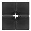 FORNOR Piatto per ombrellone riempibile 15 l 50 x 50 x 6,5 cm