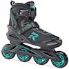 Roces Icon, Pattino in Linea da Donna, Nero/Aqua, 37