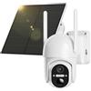 NUASI 4G Telecamera Esterno con SIM e 32GB Memoria Scheda, 2K HD 360° PTZ Tel...