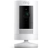 Ring videocamera esterna a batteria Bianco Stick Up Cam Battery 1 videocamera
