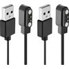 Qneneam 2 Pezzi Caricatore Smartwatch Universale, Cavo USB Smartwatch, Cavo Ricarica,...