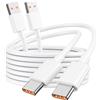 LUOSIKE 2Pack 6A/120W Cavo USB TypeC per Xiaomi Redmi Note 12 13 13T 14 14T 15 15T 17...