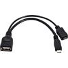 chenyang Cavo OTG Micro USB con alimentazione USB per Phone I9100 I9300 I9220...