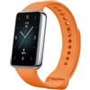 Per cinturino per orologio in silicone tinta unita Honor Band 9 (arancione)