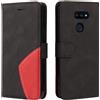 Fatcatparadise Cover per LG K40S, Flip Caso in PU Pelle Case Cover Libro Port...