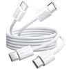 deleyCON 2x 0,5m Cavo USB C PD 60W Ricarica Rapida Corto 50cm USBC a C Ricari...