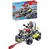 PLAYMOBIL 71147 City Action unità Speciale, Quad TerraAcqua, trasformabile in...
