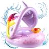 TZPAUG Salvagente Neonato per Bambini,Anello di Nuoto Gonfiabile Float con Parasole,...