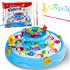 jerryvon Gioco Pesca Pesci Calamita Giochi, 2 in 1 Magnetico Giocattoli con 26 Pesciol...