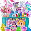 YOPINSAND Slime Kit Unicorno, Fluffy Slime Making Kit per bambini 312, Laboratorio Crea...