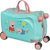 Undercover Trolley cavalcabile Peppa Pig bagaglio per bambini su cui seders...