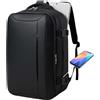 FOSCINI Bagaglio a Mano 40x20x25 per Ryanair colore NERO 2025 zaino uomo donna da cab...
