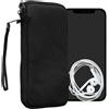 kwmobile Custodia Tela con Zip per Smartphone XL 6,7/6,8" Astuccio Porta Ce...