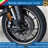 ESL PROFILO ARGENTO BORDO ADESIVO PER RUOTE CERCHI MOTO SCOOTER PER HONDA SH 300