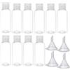 Acrylic Bottiglie di Viaggio 100 ml,10 flaconi liquidi da riempire con Viaggio Aereo ...
