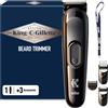 King C. Gillette Kit Regolabarba Uomo, 1 Testina, 3 Pettini Regolatori, 1 Spa...