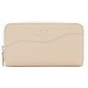Armani Exchange Women's Essential, Wave, Zip Around Front Logo Wallet White,O...