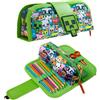 MINECRAFT Astuccio Scuola Astuccio Bambino 2 Scomparti Portapenne Astuccio S...